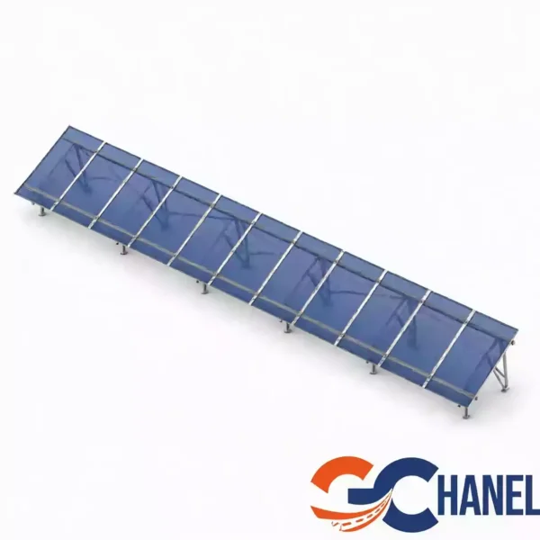 پک سازه (استراکچر ایستاده تک‌ردیفه عمودی طرح مدولار 11 پنل) 620W