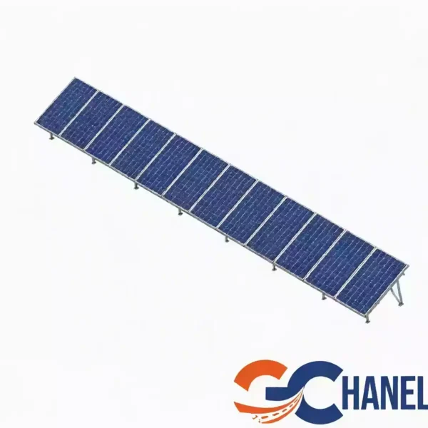 پک سازه (استراکچر ایستاده تک‌ردیفه عمودی طرح مدولار 12 پنل) 620W