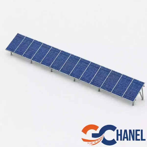 پک سازه (استراکچر ایستاده تک‌ردیفه عمودی طرح مدولار 13 پنل) 620W