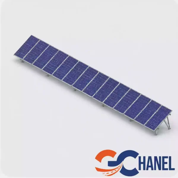 پک سازه (استراکچر ایستاده تک‌ردیفه عمودی طرح مدولار 14 پنل) 620W