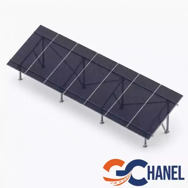 پک سازه (استراکچر ایستاده تک‌ردیفه عمودی طرح مدولار 7 پنل) 620W