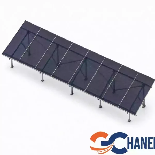 پک سازه (استراکچر ایستاده تک‌ردیفه عمودی طرح مدولار 8 پنل) 620W