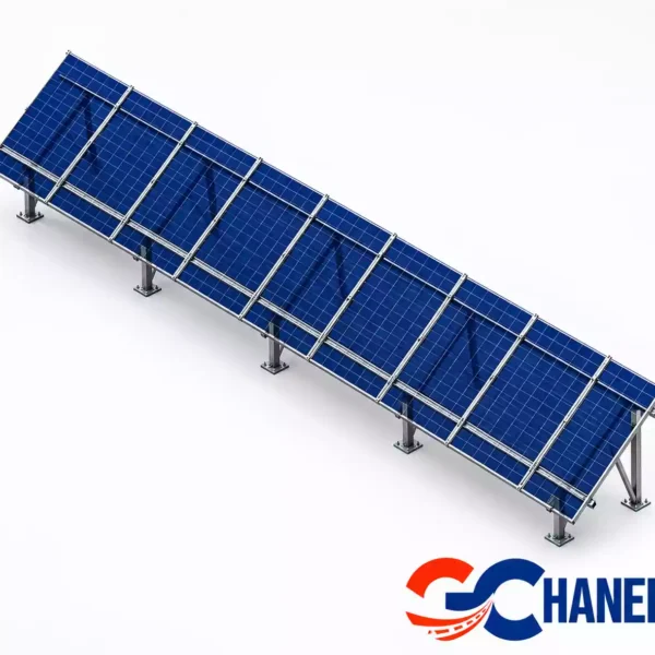 پک سازه (استراکچر ایستاده تک‌ردیفه عمودی طرح مدولار 9 پنل) 620W