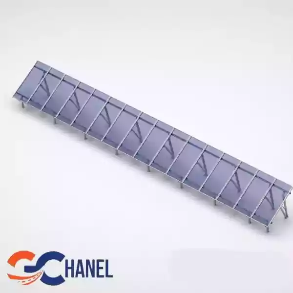 پک سازه (استراکچر ایستاده تک‌ردیفه عمودی طرح مدولار 16 پنل) 620W